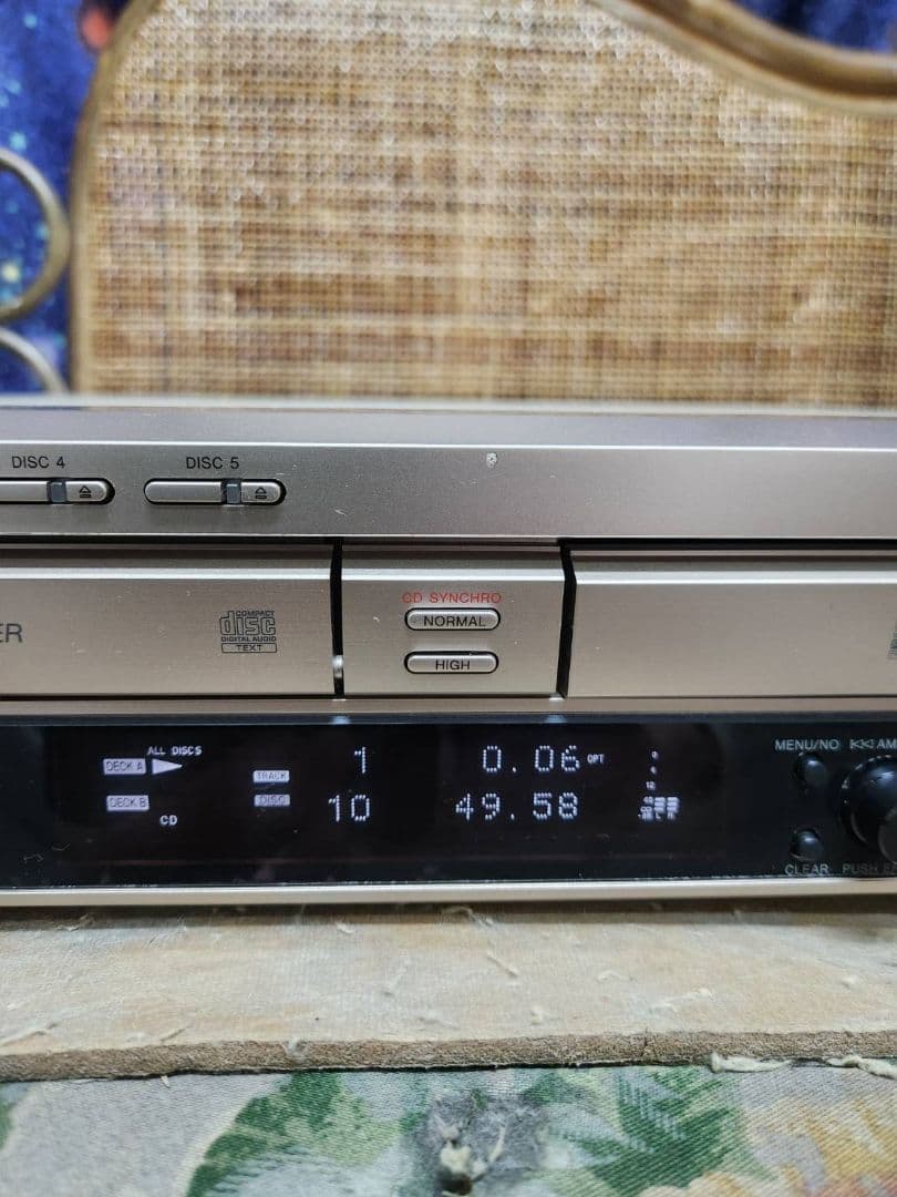 リモ付5連CDチェンジャー&ダビング録音可ソニーCDレコーダーRCD-W500C