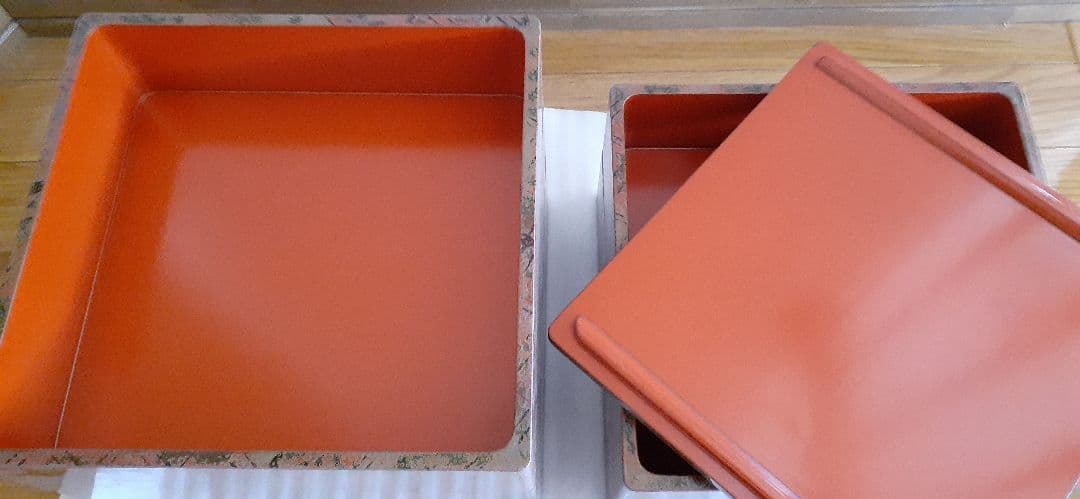 気まぐれ出品【津軽塗】最高級ライン「錦塗」五段重箱 未使用品