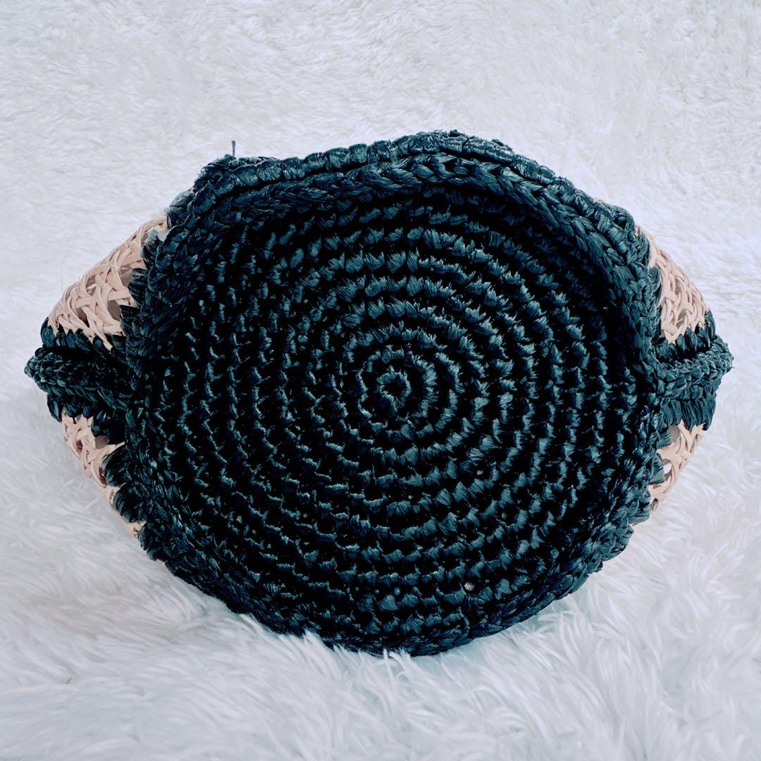 カテリーナベルティーニ バンブーハンドルバッグ かごバッグ ハンドバッグ 竹