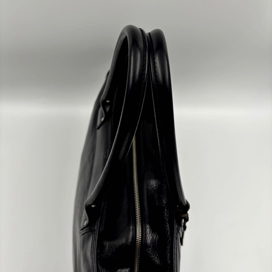 ✨美品✨　Felisi ビジネスバック　大容量　チャーム　ブラック　フルレザー