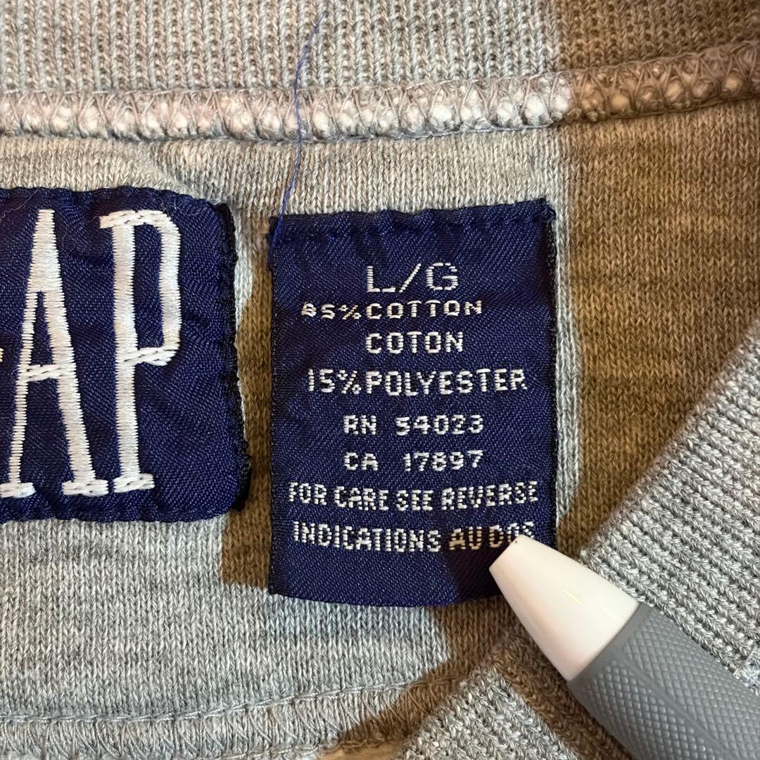 オールドギャップ GAP グレー ロゴ入り スウェット