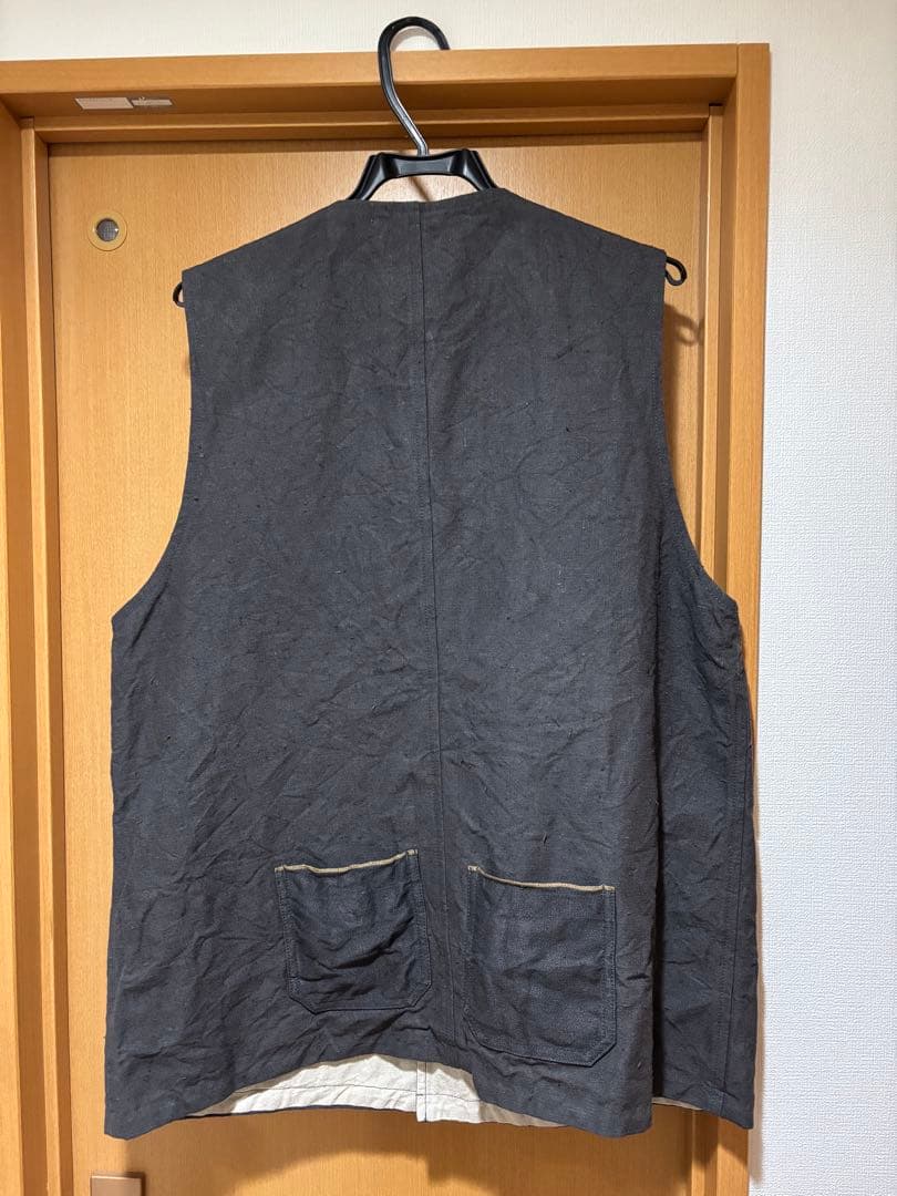 ナイジェル・ケーボン JERKIN VEST HEMP CANVAS