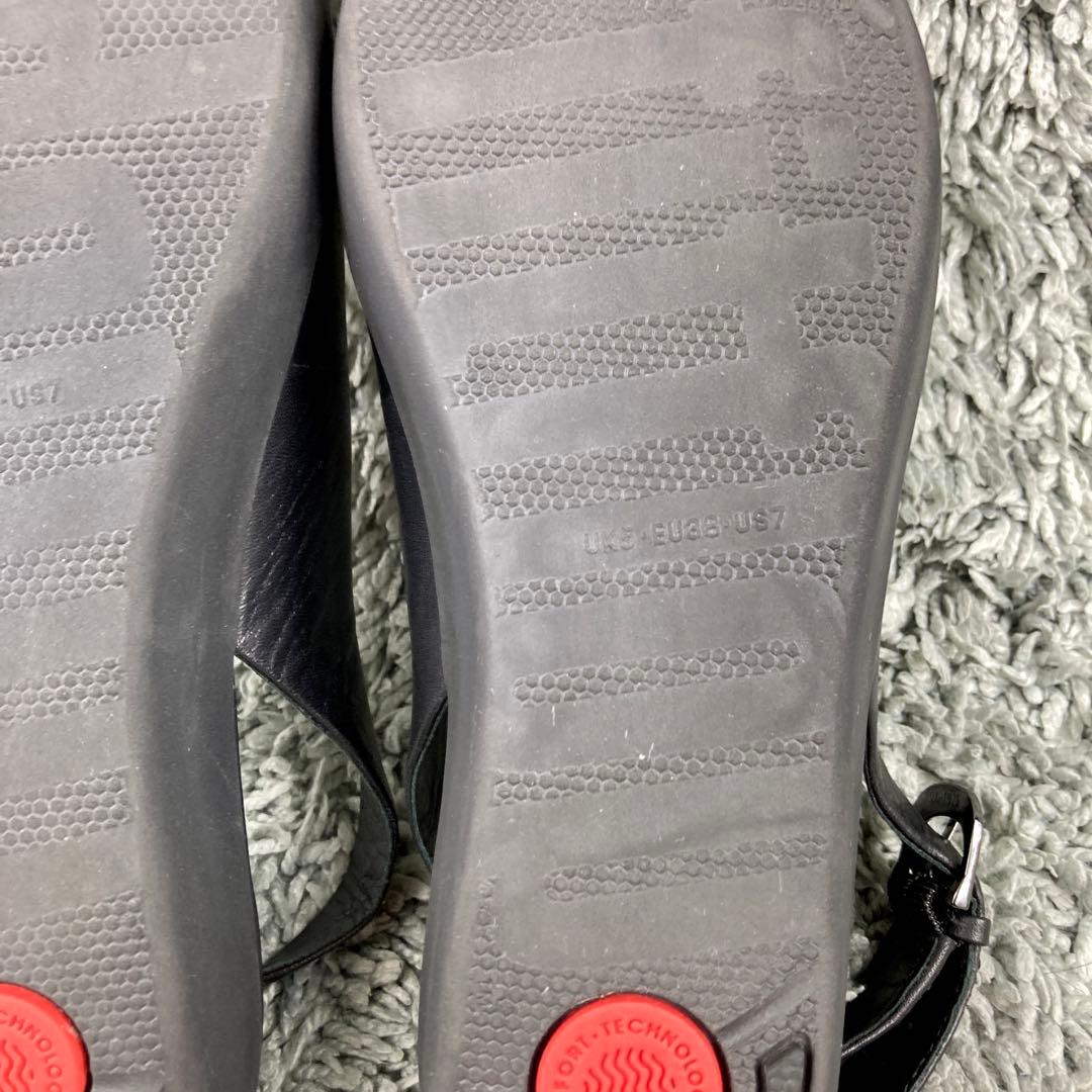 未使用級 fitflop レザー パンプス サンダル ミュール 24cm