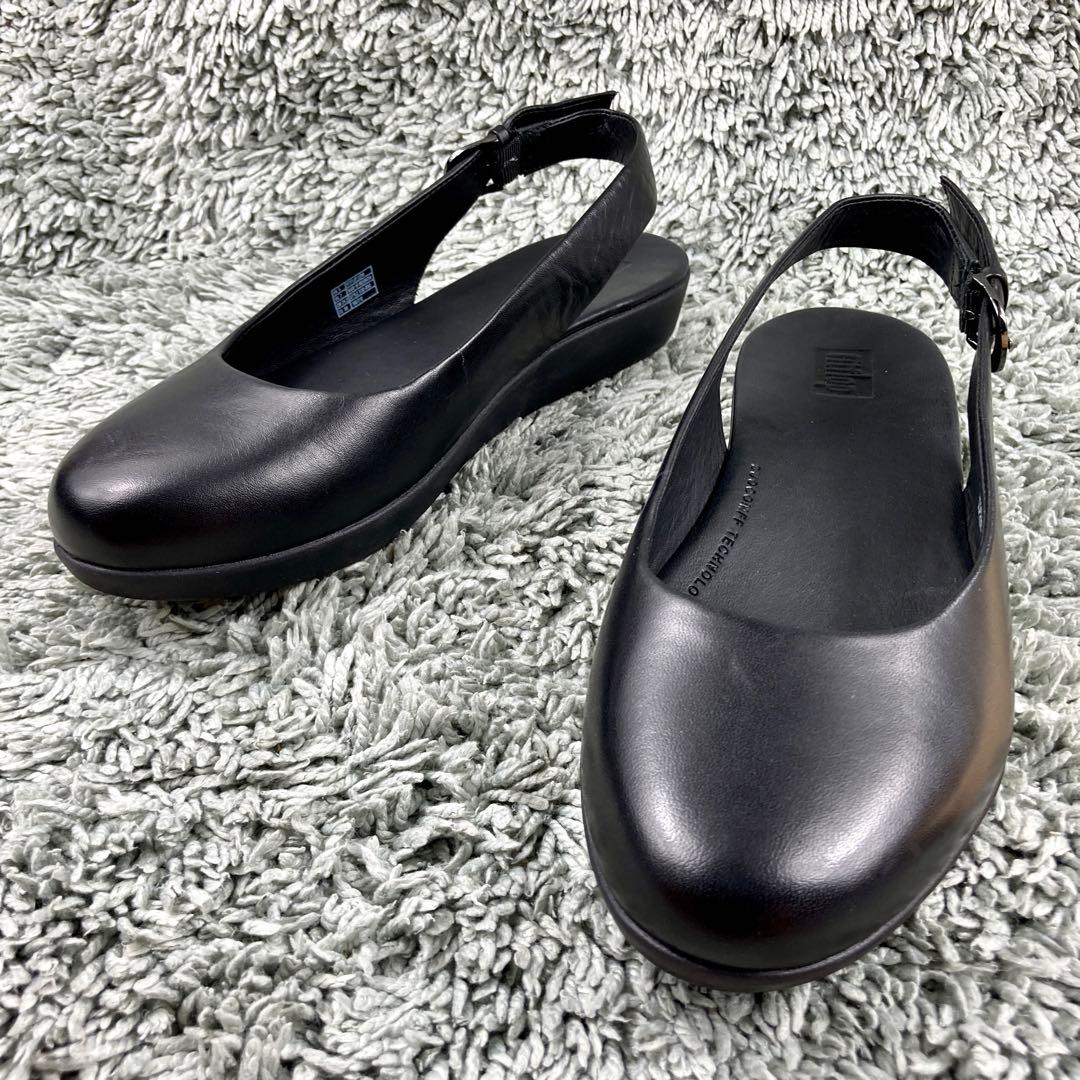 未使用級 fitflop レザー パンプス サンダル ミュール 24cm