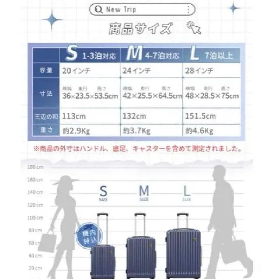 New Trip ミッドナイトグリーン スーツケース S
