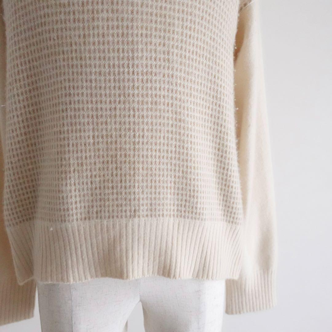 【イタリア製】1960s 70s Avon ピュアカシミア　ハイネックニット
