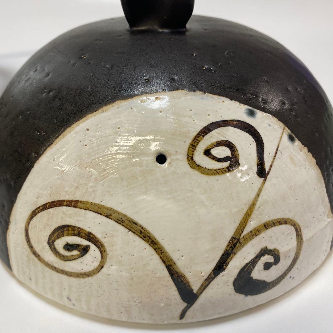 温たなべ　からくさ　唐草　8号　L 1点　4合　丸志げ陶器　焼き芋石付き　中古