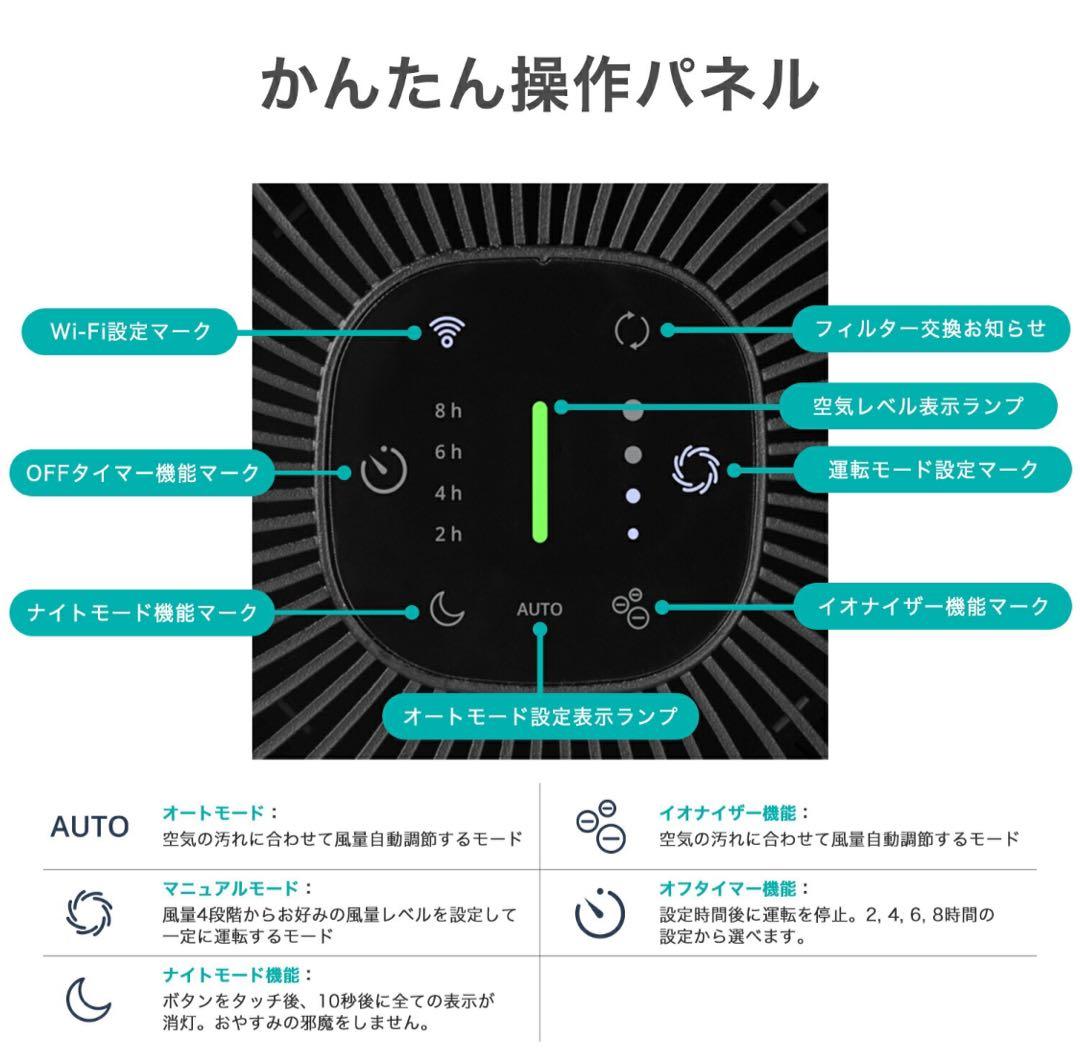 duux 360度 空気清浄機 強力 脱臭 ウイルス対策 PM2.5 最大18畳