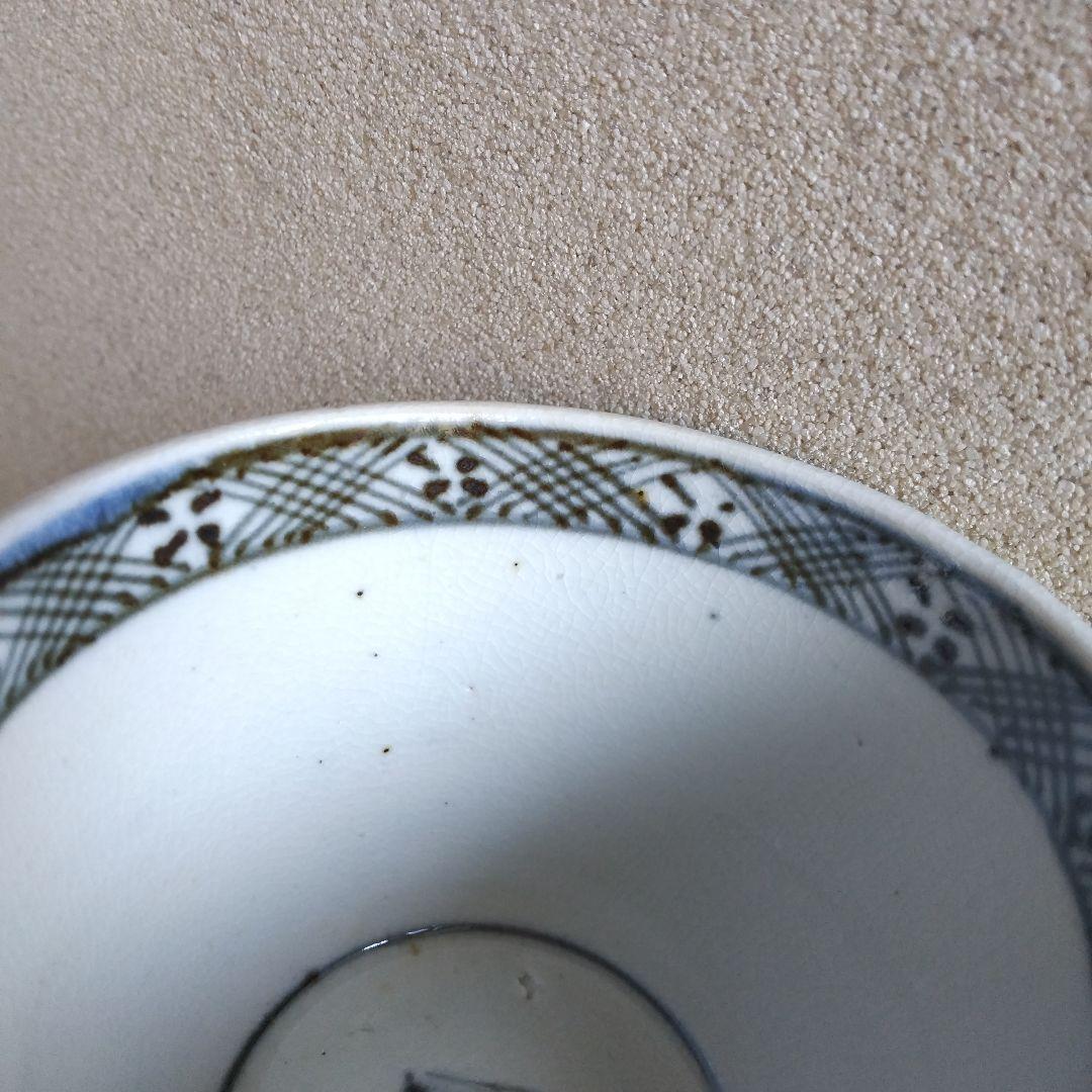 アジサイ (？) の図 蕎麦猪口 蕎麦ちょこ そば猪口 ４客 ①