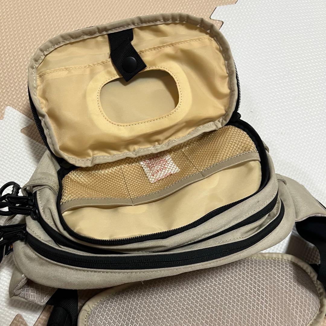 Hugoo/ハグー/ヒップシート/ベージュ/レビュー特典カラビナ付き