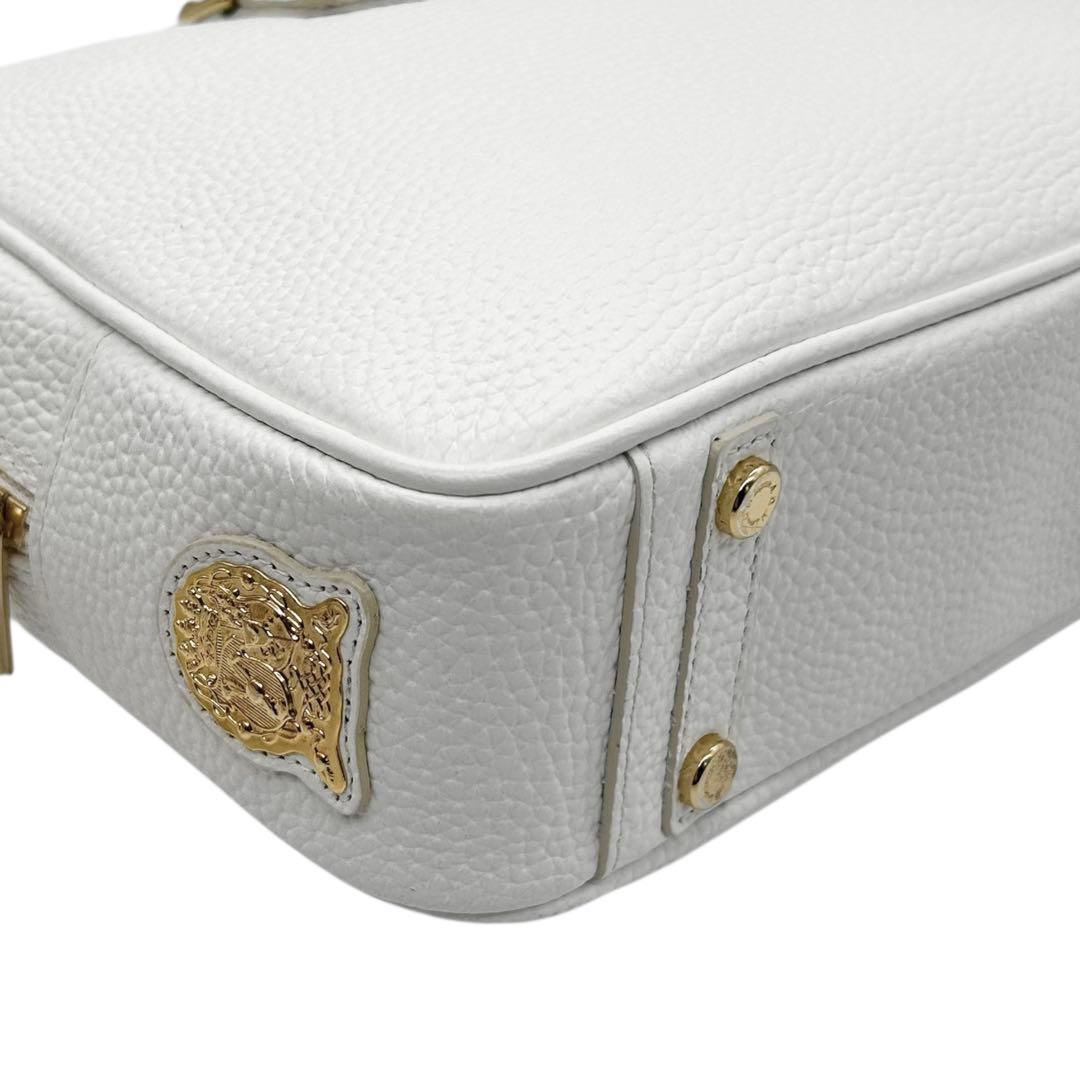 極美品　A.D.M.J　ショルダーバッグ　ボストン　2way　レザー　ロゴ　自立