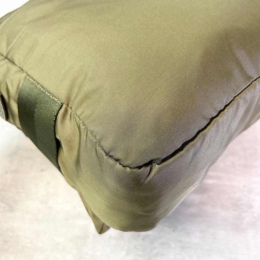 【美品】ポーター ショルダーバッグ 斜め掛け フォース ナイロン カーキ