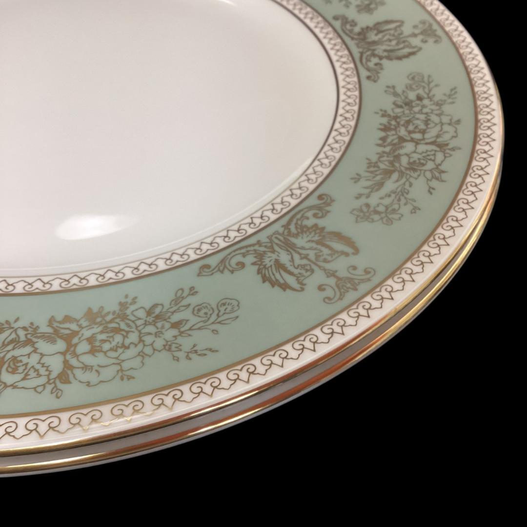 【美品】ウェッジウッド コロンビア セージグリーン ディナープレート 2枚セット