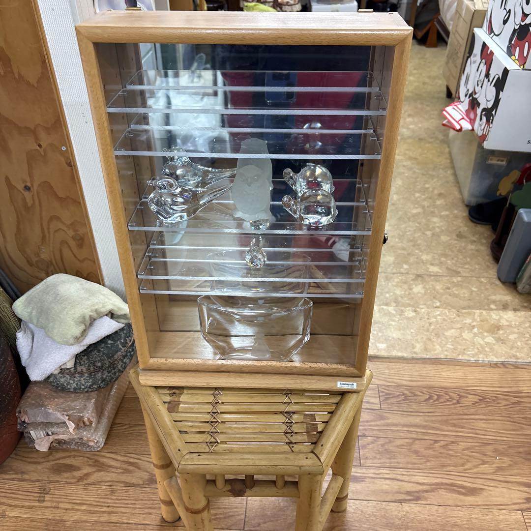 【美品】ガラス工芸品 豪華セット（オレフォス・スガハラ等）コレクションケース付