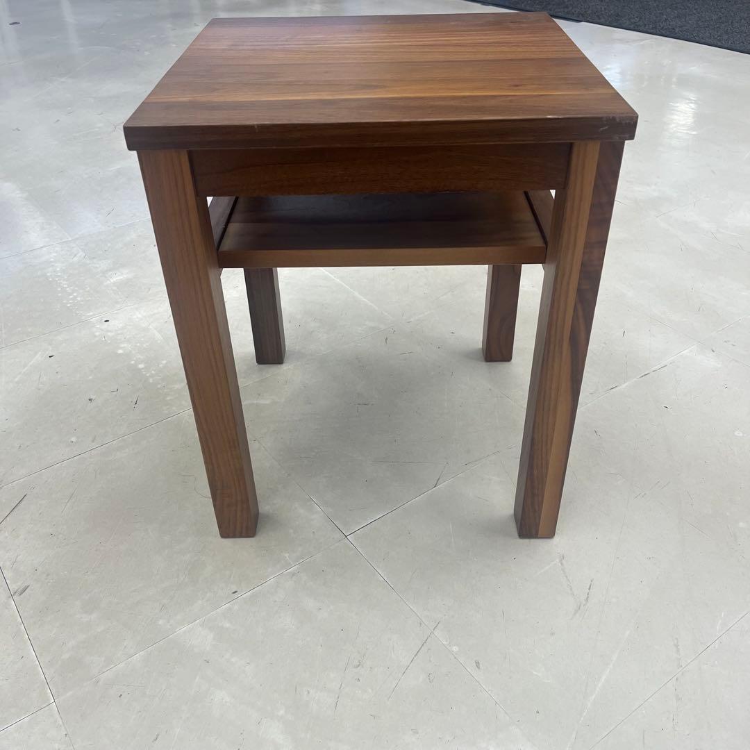 無印良品　MUJI ウォルナット　サイドテーブル　ベンチ