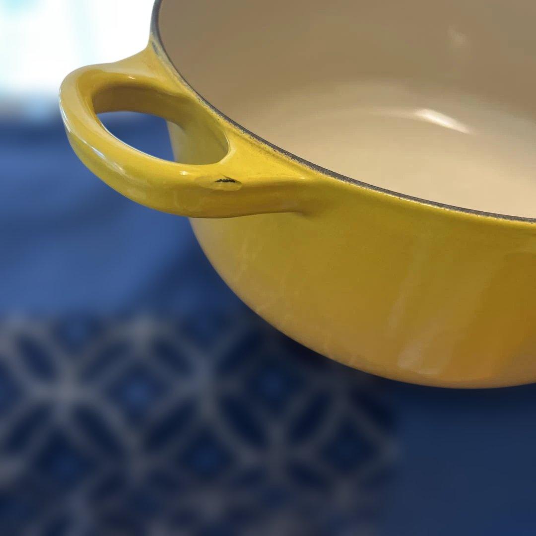 LE CREUSET両手鍋 20cm イエロー