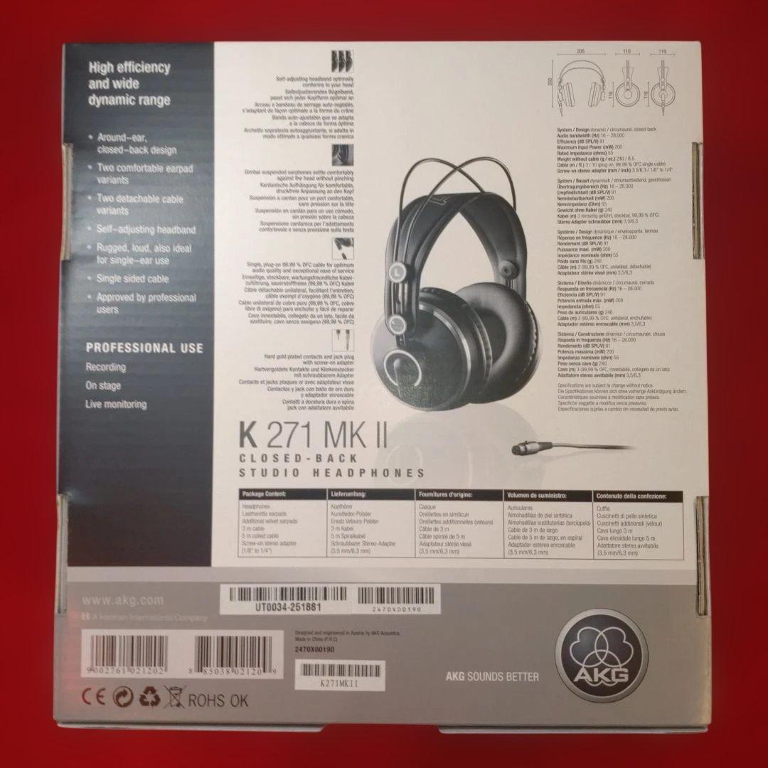 【特価】AKGプロフェッショナル密閉型スタジオヘッドホンK271 MK II