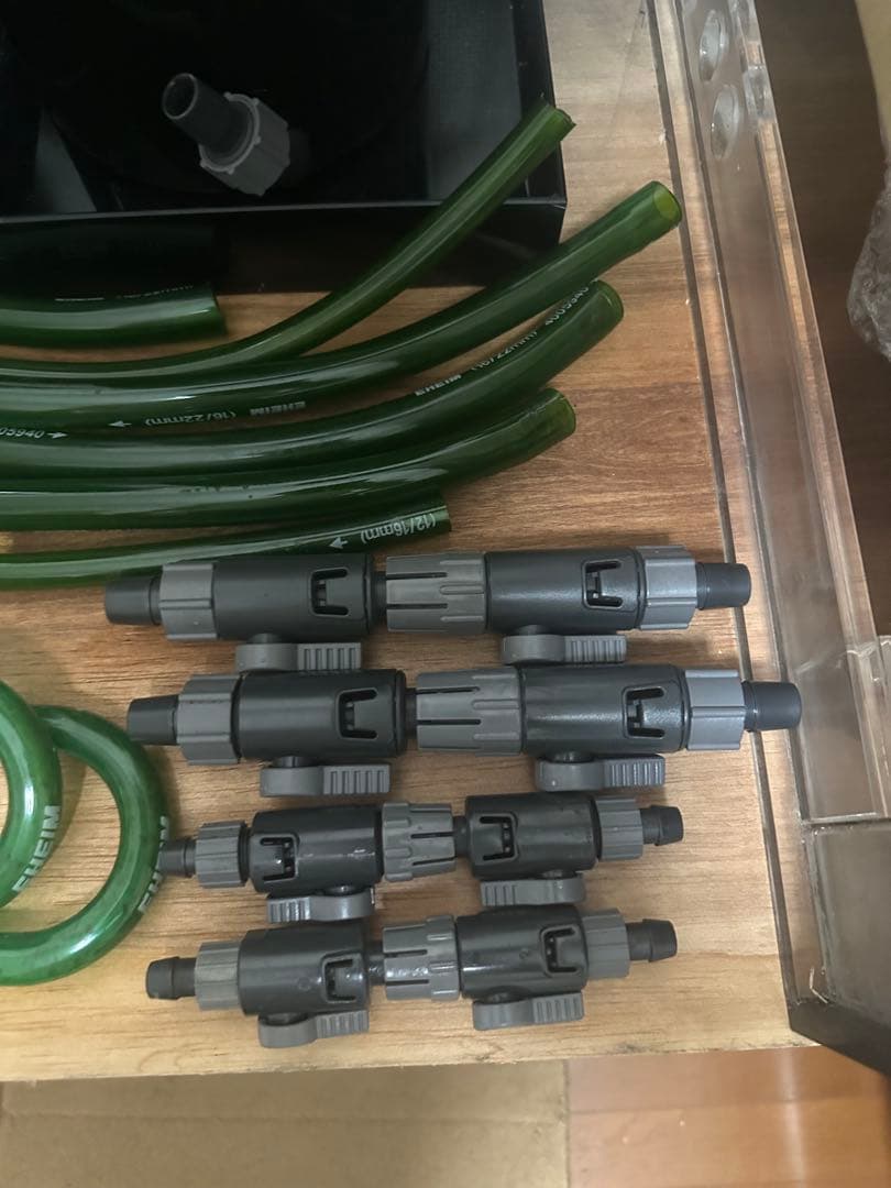 美品　エーハイム 2217 50Hz ダブルタップ・ろ材・ホース　2セット