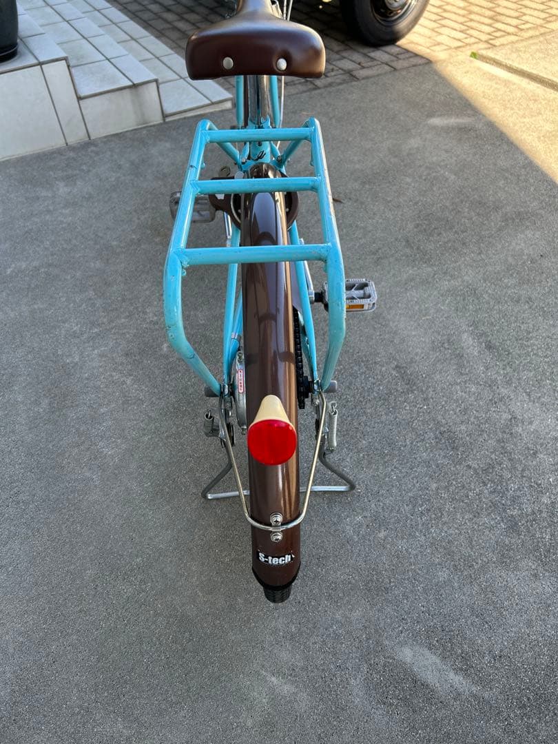 子供用自転車 水色 バスケット付き　22インチ