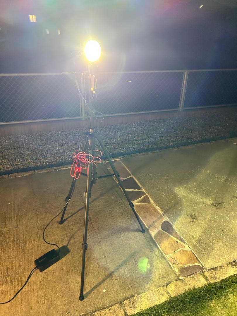 灯火採集　ライトトラップ　紫外線放出加工　35W 三脚付　８mシガー電源