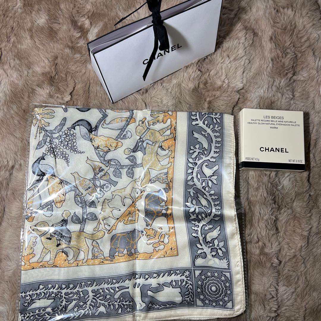 新品　CHANELシャネル レベージュパレットルガール　ウォーム　スカーフ付き