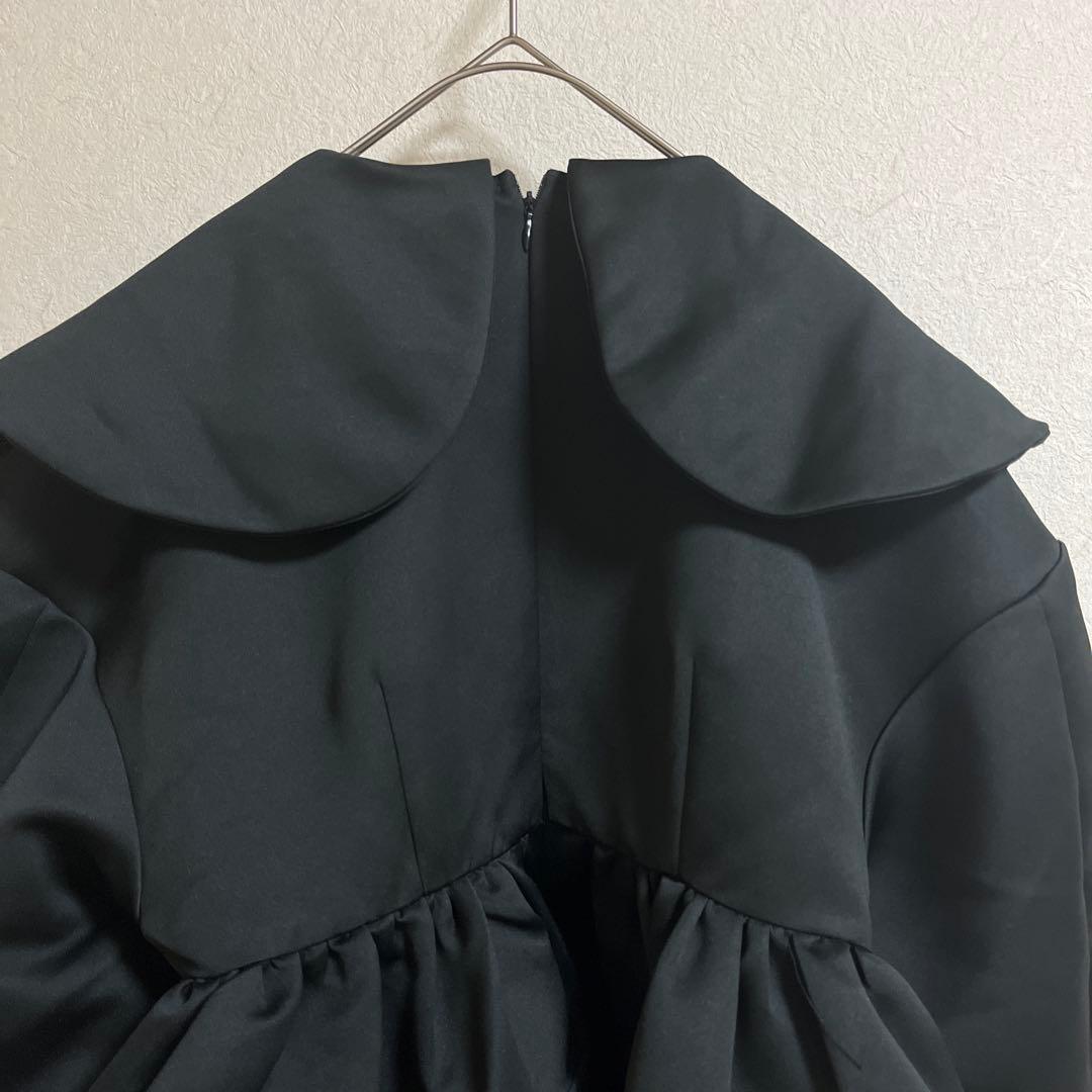 CHENE DE MAISON デザインワンピース ギャルソン系 ブラック