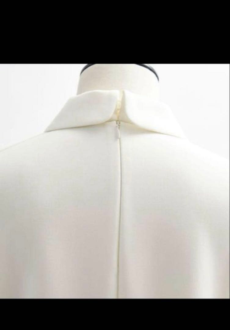 yori ダブルクロス丸襟カラーブラウス