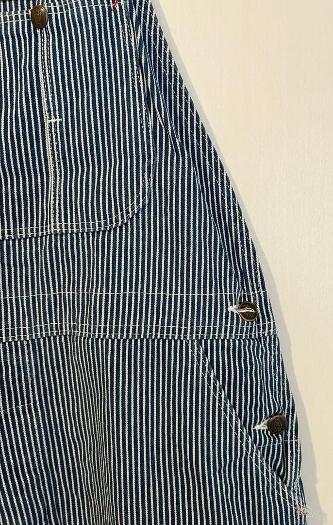 ディッキーズ ヒッコリー ストライプ オーバーオール XLサイズ相当