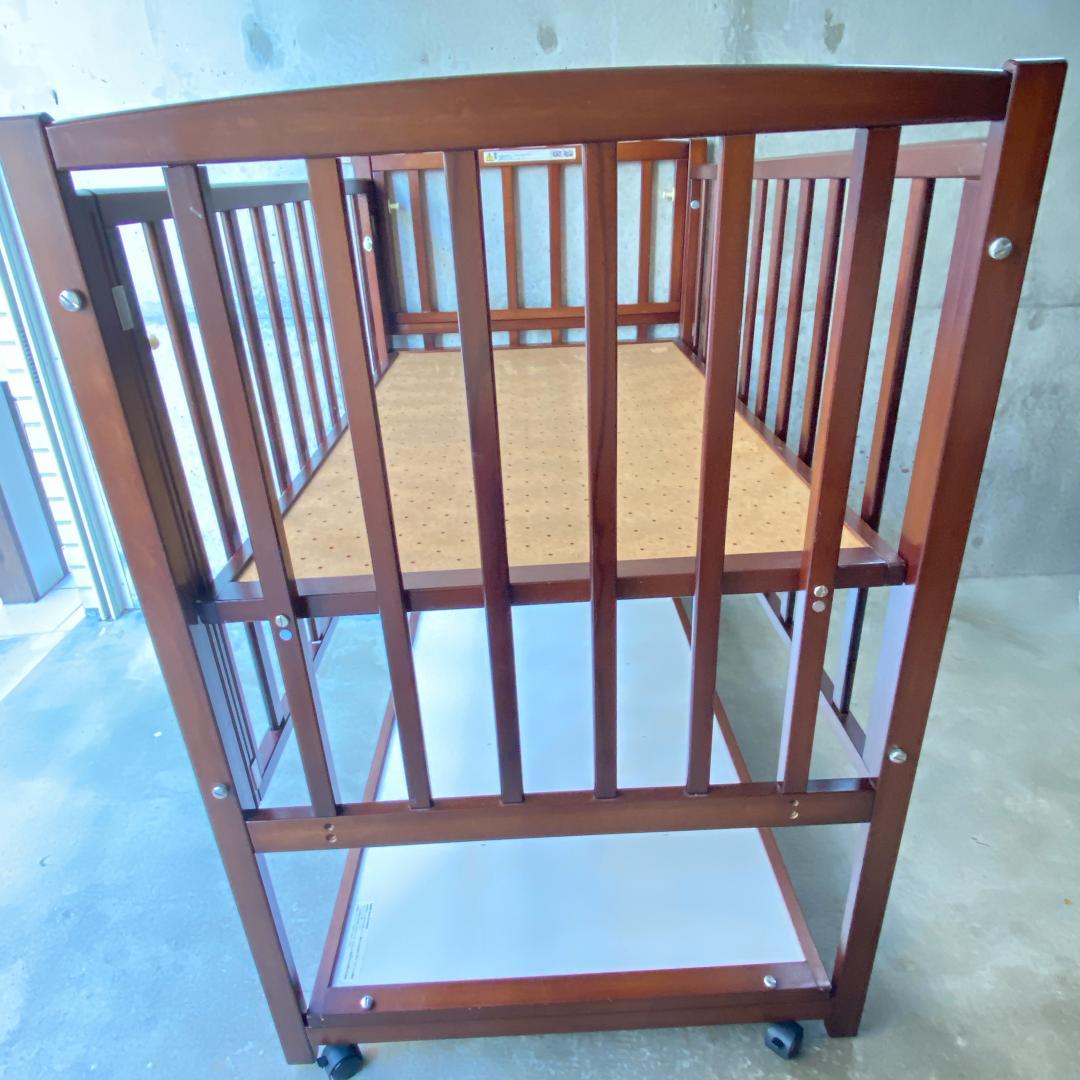 ヤマサキ　ツーオープン　ハイタイプ　レギュラーサイズ　高級ベビーベッド