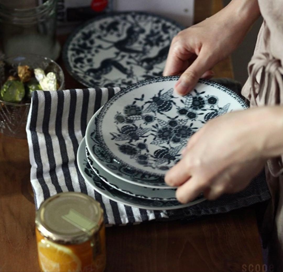 スコープ / 六寸皿 印判鳥獣五画 5枚セット