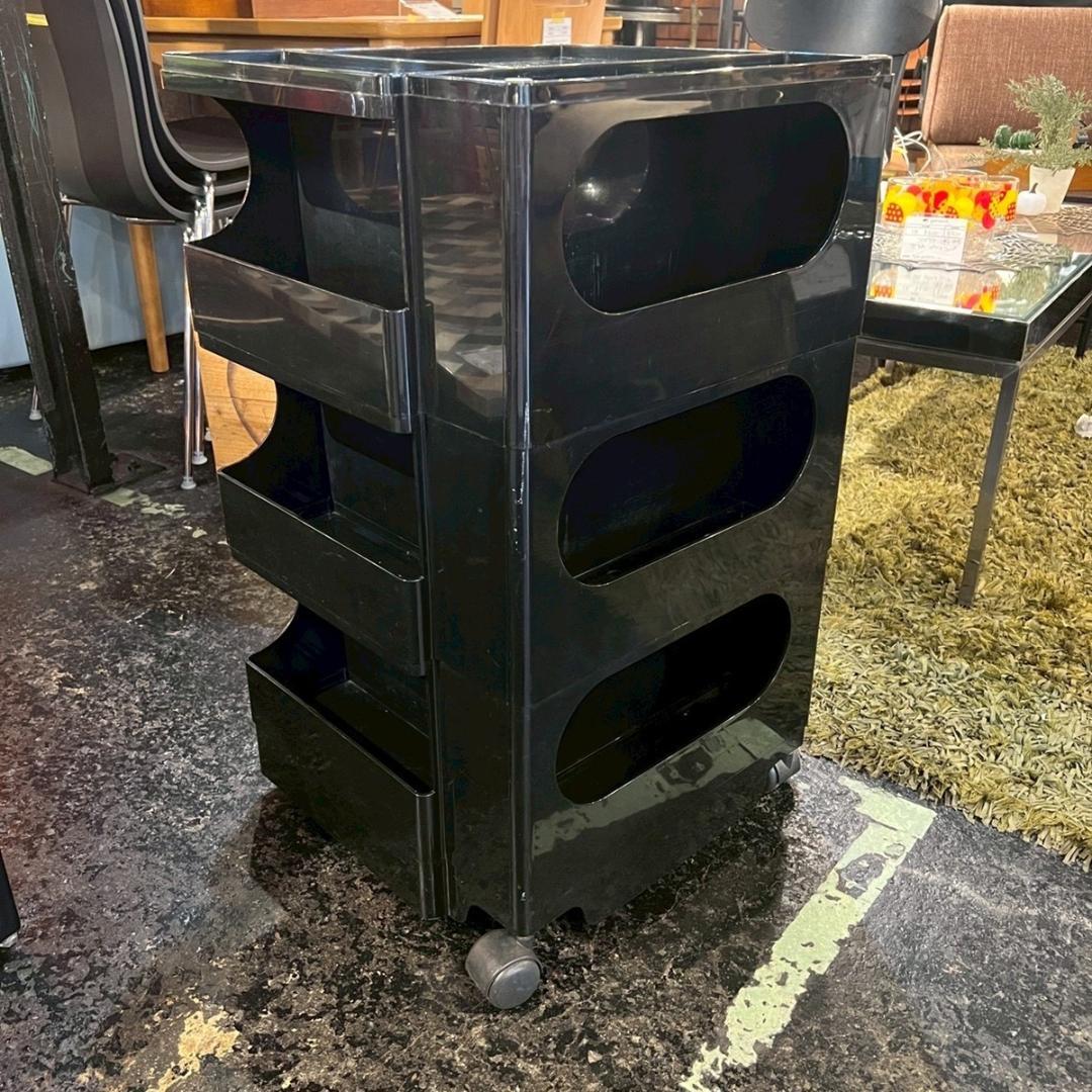 B-LINE ボビーワゴン 3段3トレイ 収納家具 小物入れ 黒 MoMA