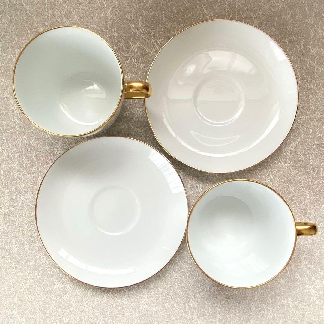 大倉陶園 ゴールドライン（クープシェープ） ブランチセット