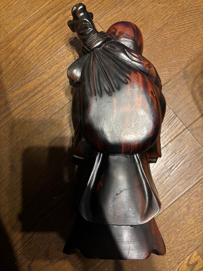 木製ストライプ仏像