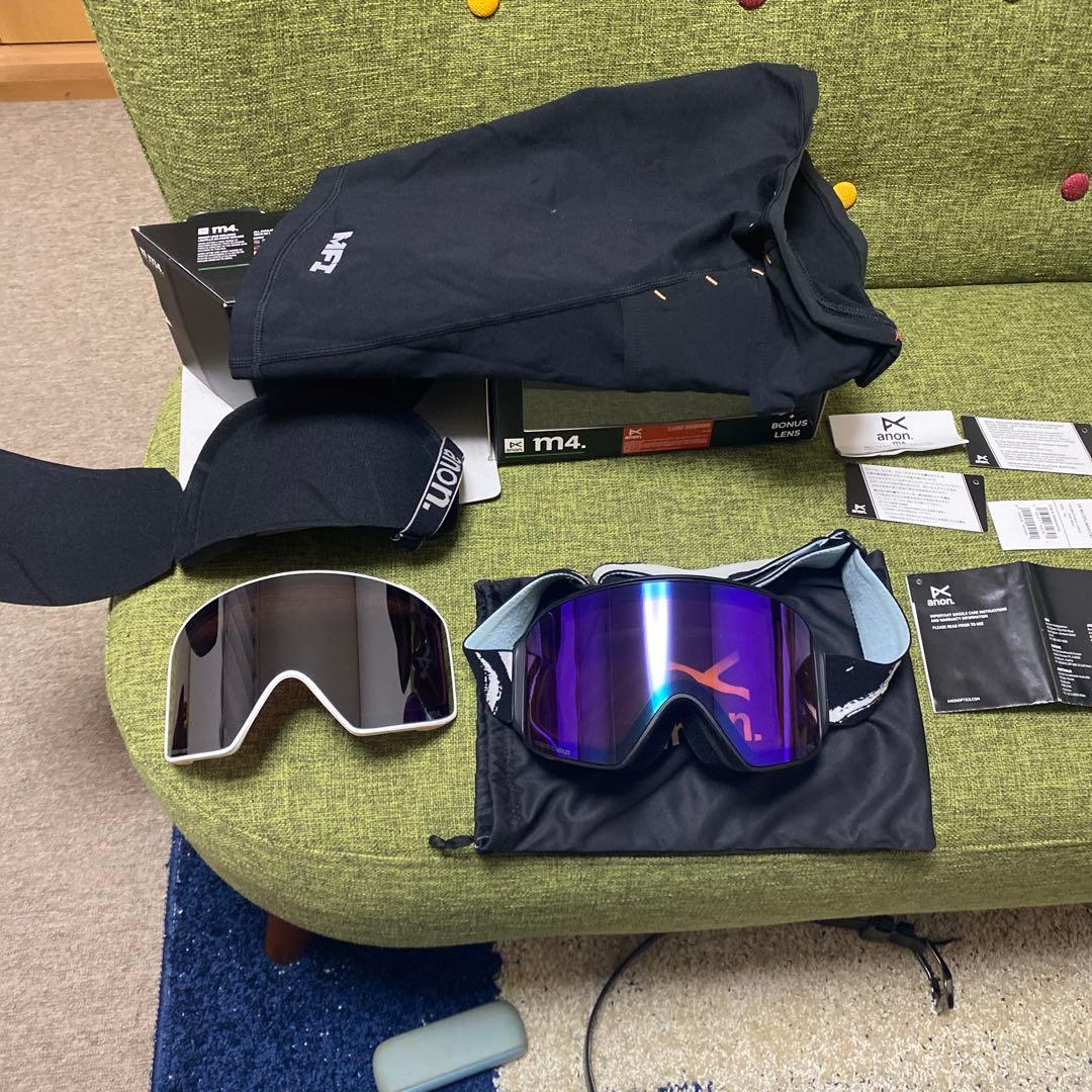 anon m4 ゴーグル　ボーナスレンズ　MFI スノーボード