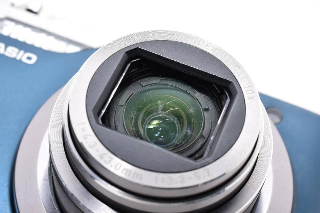 美品 カシオ　CASIO EXILIM EX-H10 ブルー ＃A355