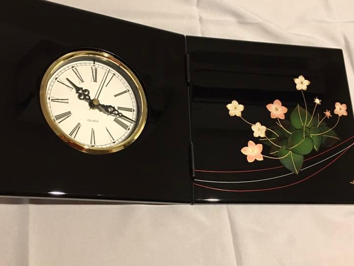 漆絵　時計　インテリア　アート