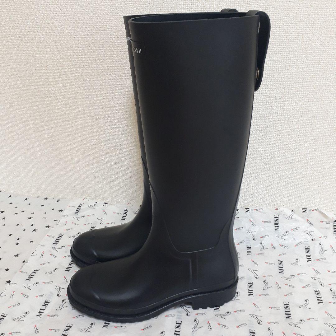 アパルモン購入 MACKINTOSHマッキントッシュ レインブーツ ブラック