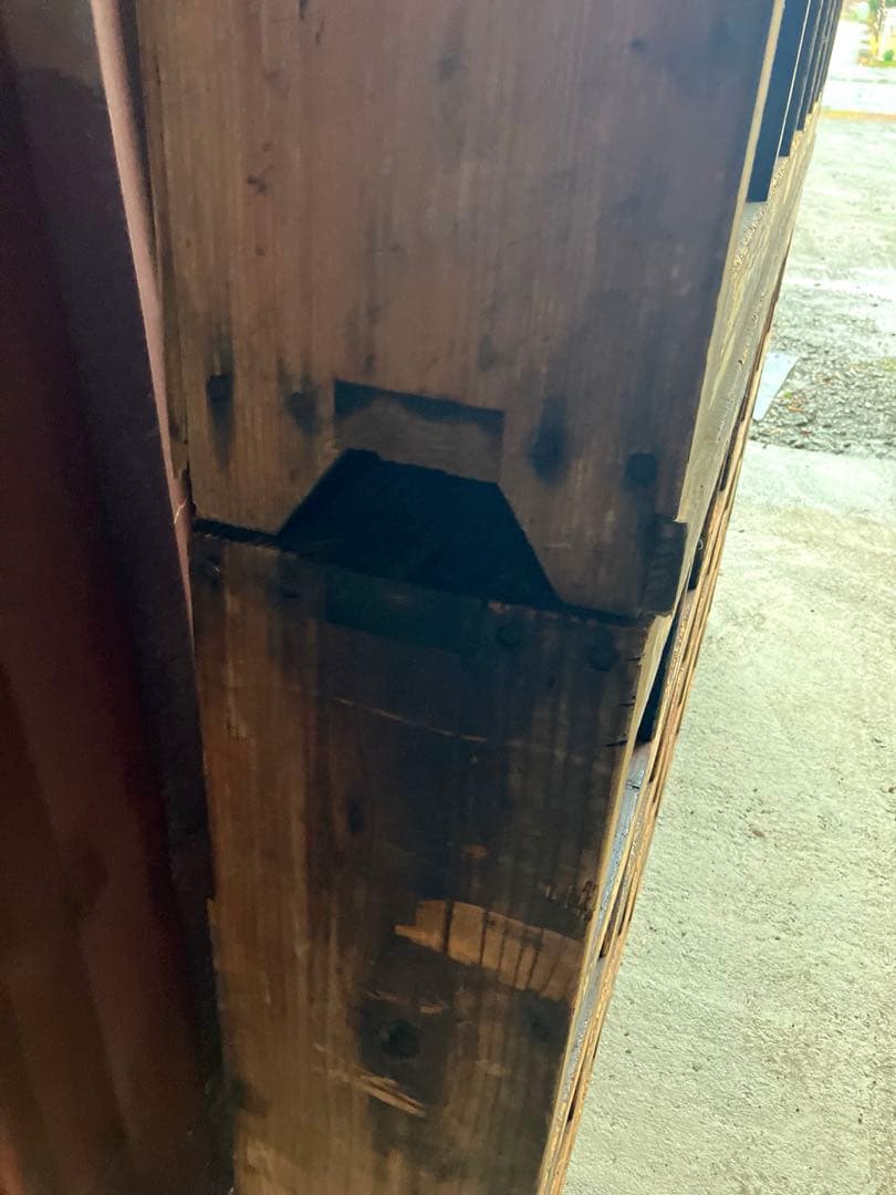 古道具オープンシェルフ