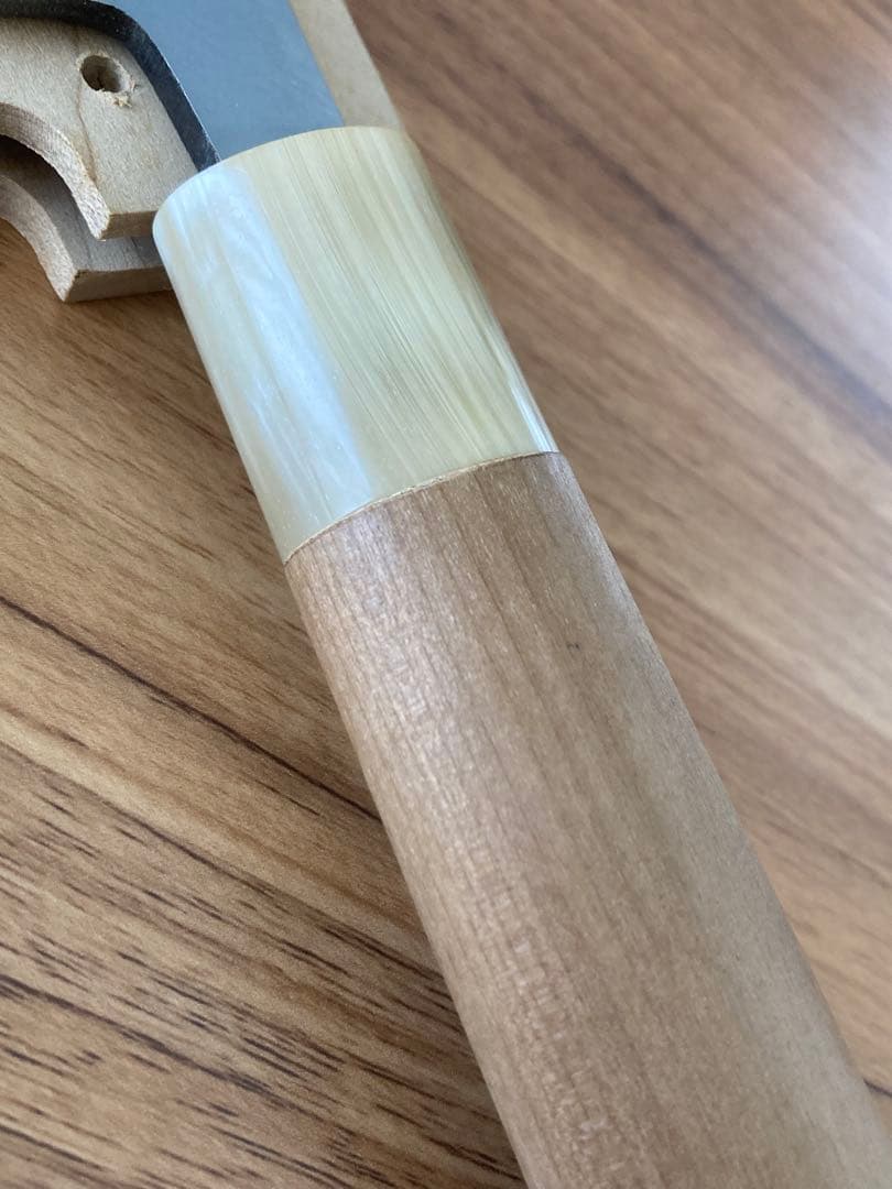 へ*ぱ様 源昭忠　本鍛錬　青紙鋼　相出刃包丁　鞘付き