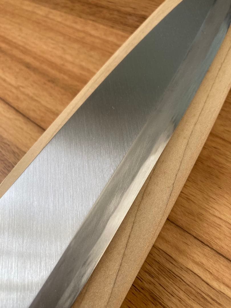 へ*ぱ様 源昭忠　本鍛錬　青紙鋼　相出刃包丁　鞘付き