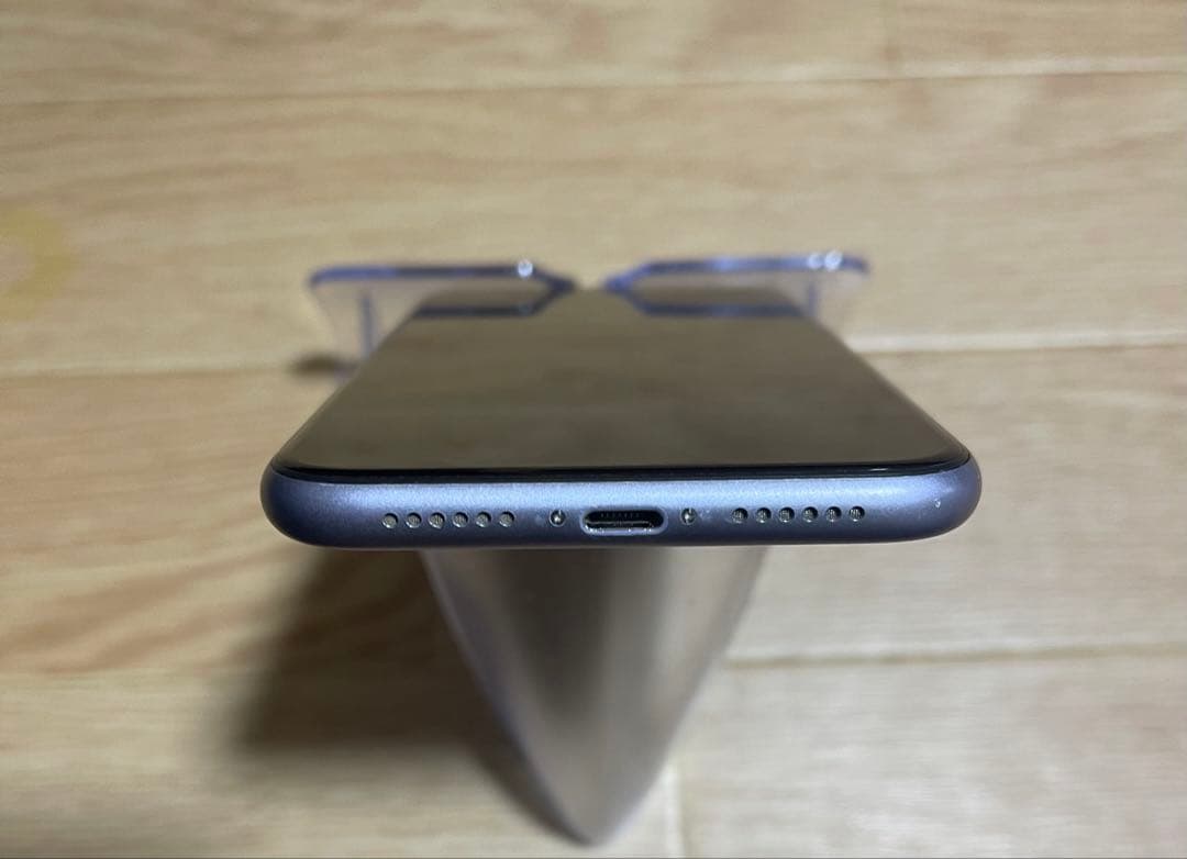 Iphone11 パープル64GB SIMフリーバッテリー93%訳あり品