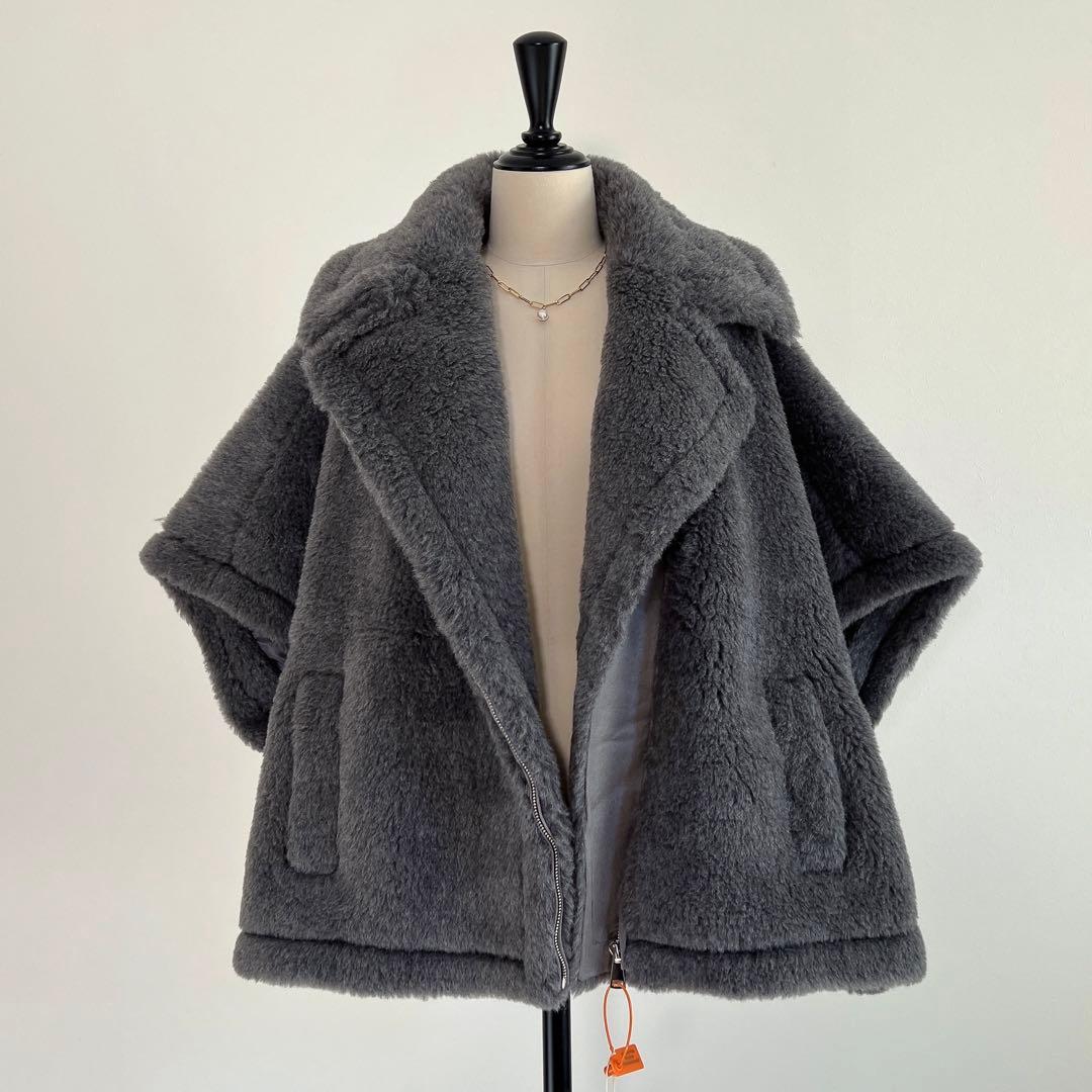 新品未使用 特注ベアポンチョジップテーラードMaxMaraがお好きな方　グレー