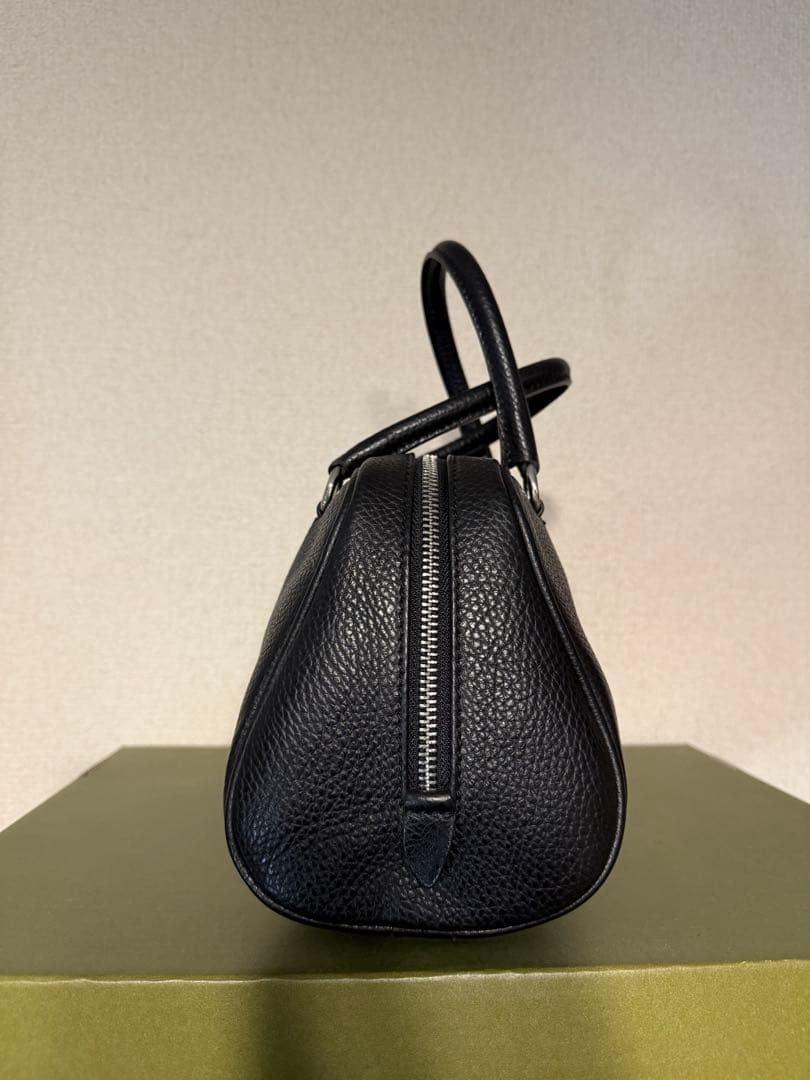 CHRISTIAN VILLA ブラック ミニボストンバッグ