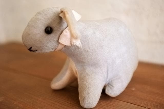 フランス 青いうさぎさんと薔薇色のリボンa ドール テディベア アンティーク