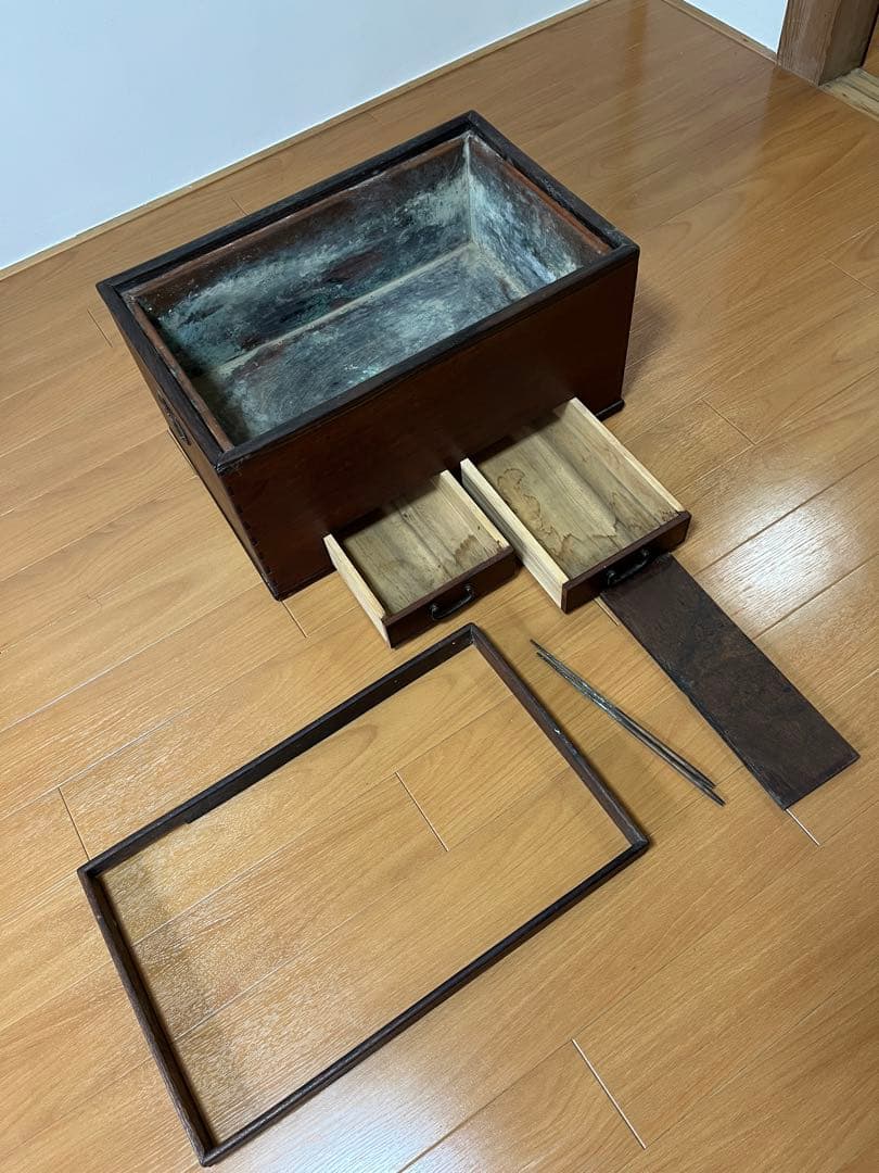 【期間限定値引き】　長火鉢　引出し付き　骨董品　アンティーク レトロ　昭和　希少