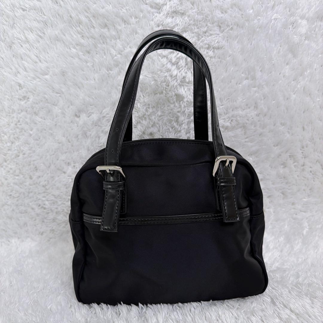 極美品✨ カステルバジャック T挿しサッチェル ラウンド バッグ ブラック