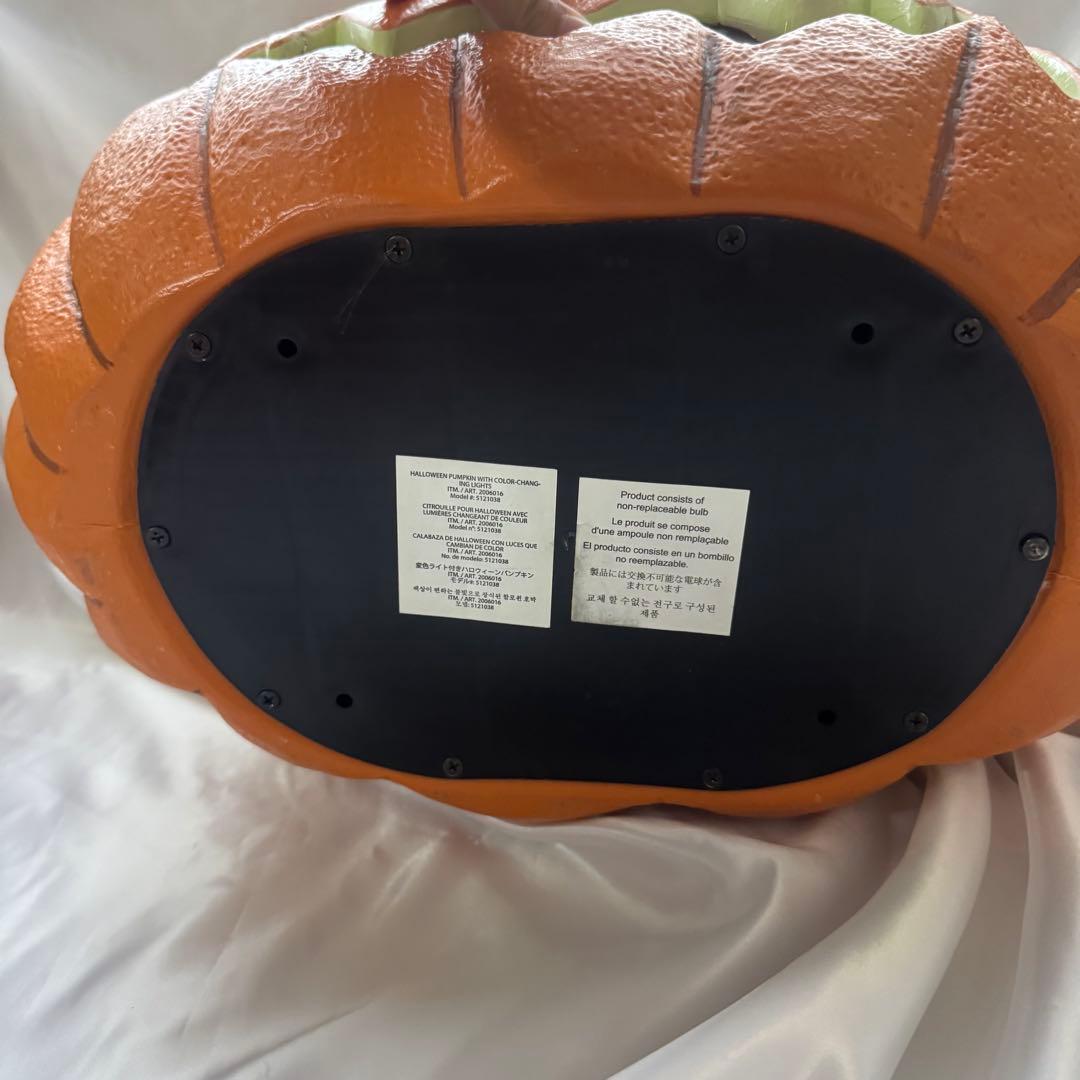 【特大】ハロウィン　カボチャ　LEDライト　センサー　トーキング　コストコ
