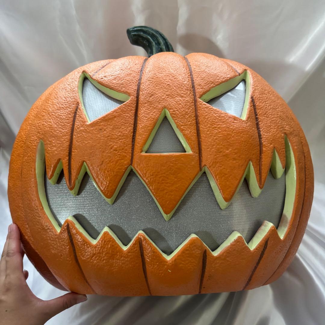【特大】ハロウィン　カボチャ　LEDライト　センサー　トーキング　コストコ