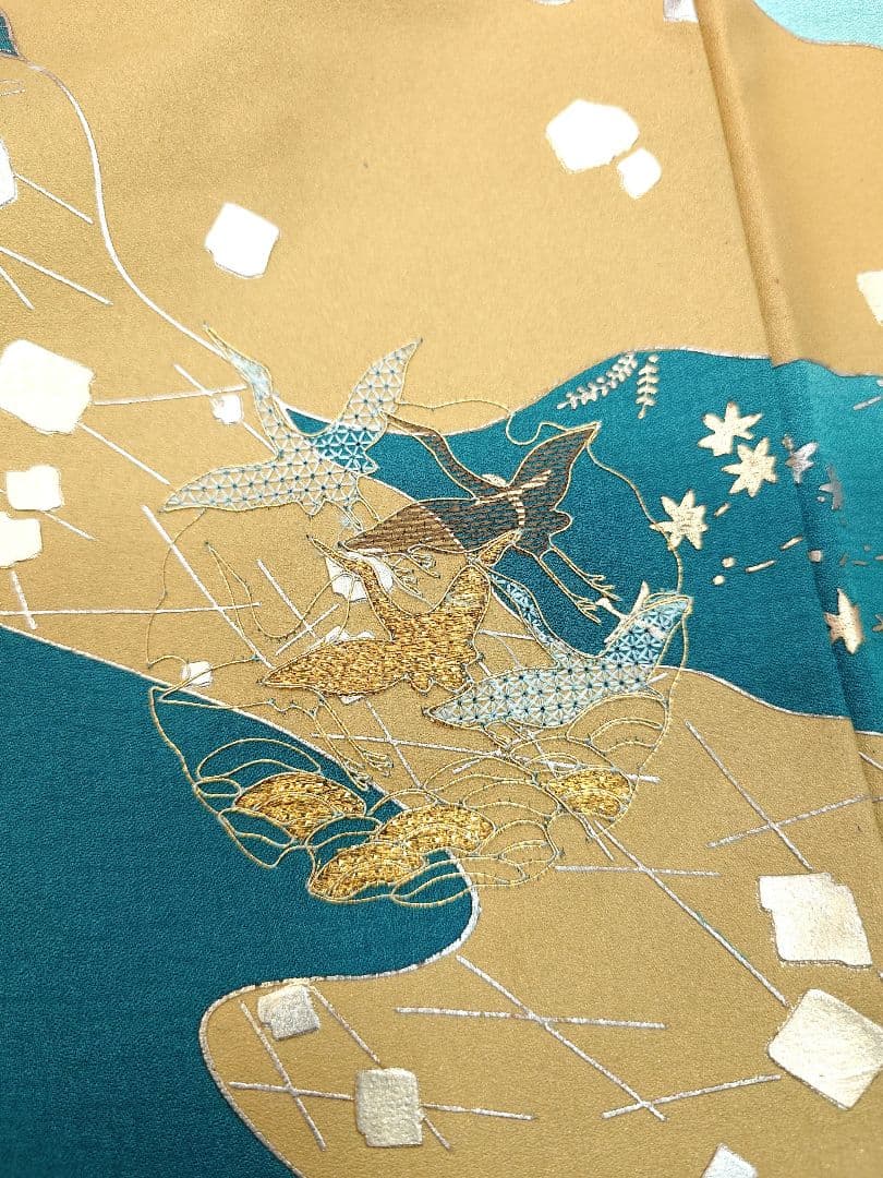 FN12113t 早い者勝ち！着物 正絹 付け下げ 訪問着 157〜167cm