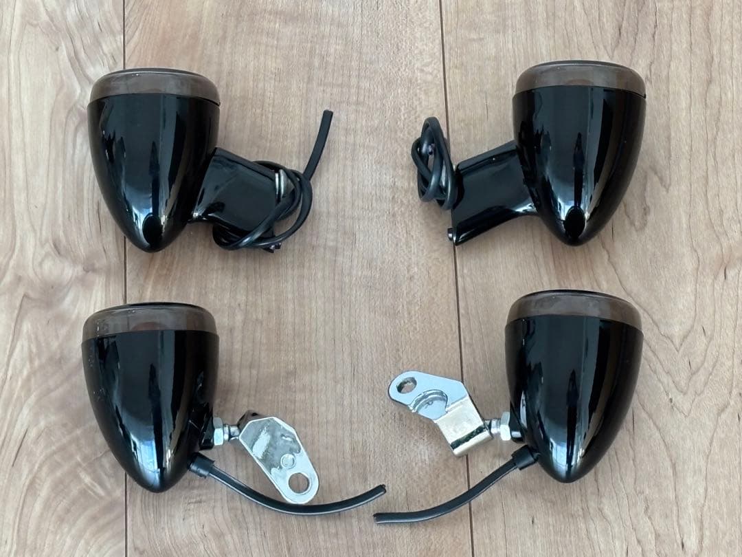 ハーレー純正ブラックウィンカー4個セット